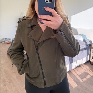 Banana Republic Suede Motojacket - size L